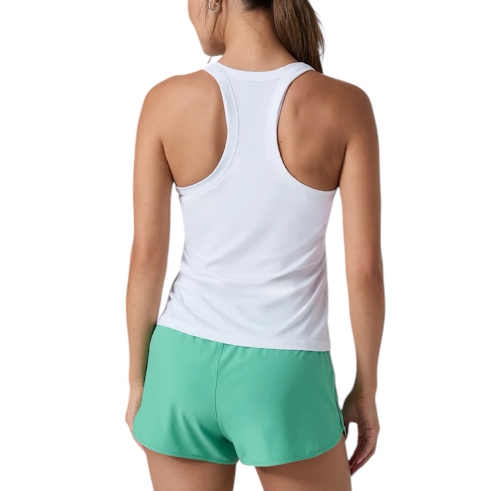 Vuori Lux Performance Racerback Tank Top Platinum Heather Size Medium - Picture 2 of 7